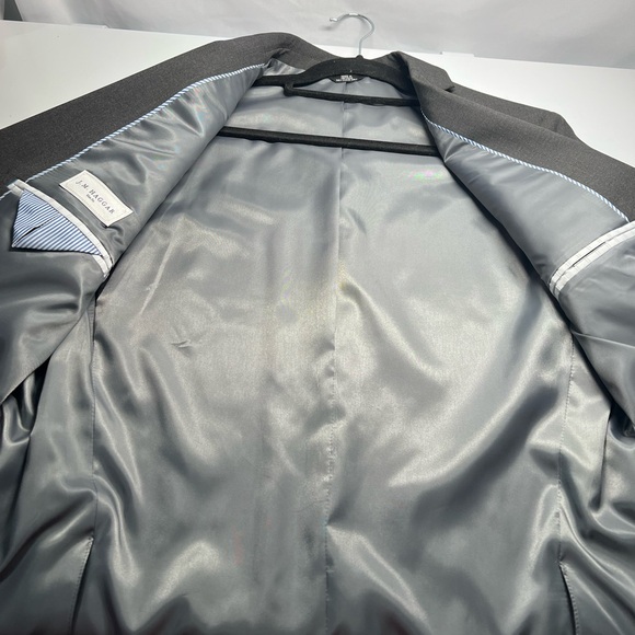 Haggar Slim Fit Stretch Joe III Blazer Charcoal SZ 40 Short - Picture 5 of 8